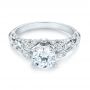  Platinum Platinum Filigree Diamond Engagement Ring - Flat View -  103101 - Thumbnail