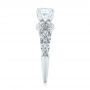 18k White Gold Filigree Diamond Engagement Ring - Side View -  103101 - Thumbnail