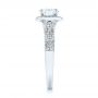  Platinum Platinum Filigree Diamond Engagement Ring - Side View -  103679 - Thumbnail