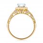 14k Yellow Gold 14k Yellow Gold Filigree Diamond Engagement Ring - Front View -  103679 - Thumbnail