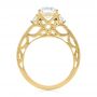 14k Yellow Gold 14k Yellow Gold Filigree Diamond Engagement Ring - Front View -  103896 - Thumbnail