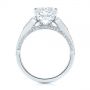  Platinum Platinum Filigree Split Shank Diamond Engagement Ring - Front View -  105194 - Thumbnail