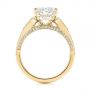 14k Yellow Gold 14k Yellow Gold Filigree Split Shank Diamond Engagement Ring - Front View -  105194 - Thumbnail