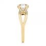 14k Yellow Gold 14k Yellow Gold Filigree Split Shank Diamond Engagement Ring - Side View -  105194 - Thumbnail