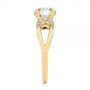 14k Yellow Gold 14k Yellow Gold Filigree Split Shank Diamond Engagement Ring - Side View -  105194 - Thumbnail