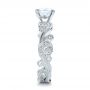 Filigree And Diamond Engagement Ring - Kirk Kara - Side View -  100890 - Thumbnail