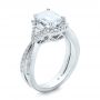 18k White Gold Five Stone Diamond Engagement Ring - Three-Quarter View -  199 - Thumbnail