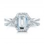 18k White Gold Five Stone Diamond Engagement Ring - Top View -  199 - Thumbnail