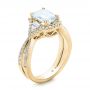 18k Yellow Gold 18k Yellow Gold Five Stone Diamond Engagement Ring - Three-Quarter View -  199 - Thumbnail