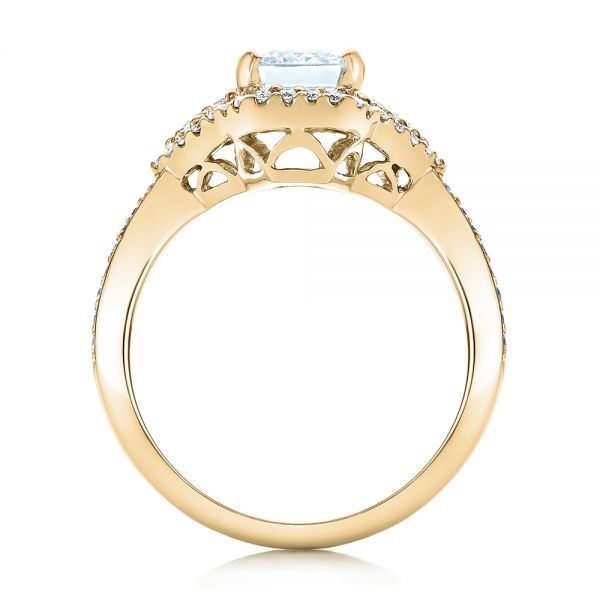18k Yellow Gold 18k Yellow Gold Five Stone Diamond Engagement Ring - Front View -  199