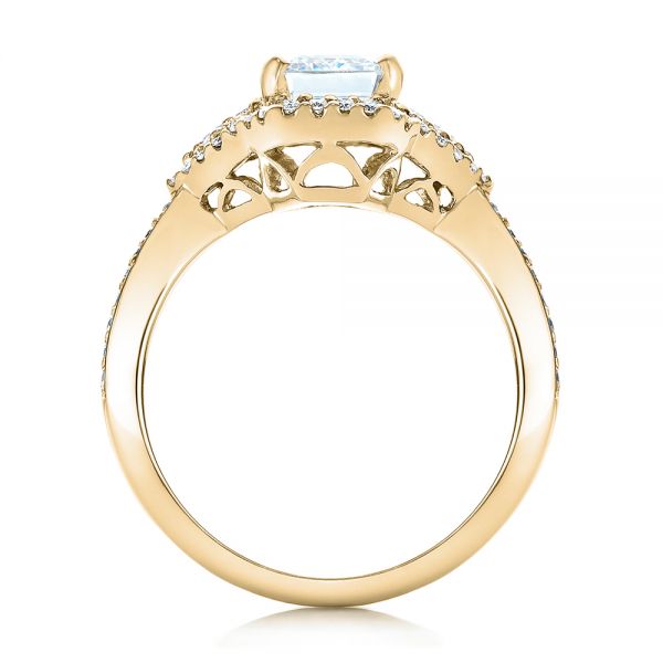 14k Yellow Gold 14k Yellow Gold Five Stone Diamond Engagement Ring - Front View - 199