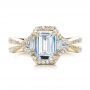 18k Yellow Gold 18k Yellow Gold Five Stone Diamond Engagement Ring - Top View -  199 - Thumbnail