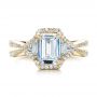 14k Yellow Gold 14k Yellow Gold Five Stone Diamond Engagement Ring - Top View -  199 - Thumbnail