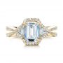 14k Yellow Gold 14k Yellow Gold Five Stone Diamond Engagement Ring - Top View -  199 - Thumbnail