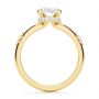 18k Yellow Gold 18k Yellow Gold Floating Halo Engagement Ring - Front View -  107379 - Thumbnail