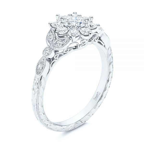 Floral Diamond Engagement Ring - reference design