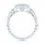  Platinum Platinum Floral Diamond Engagement Ring - Front View -  106639 - Thumbnail