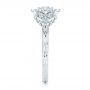  Platinum Platinum Floral Diamond Engagement Ring - Side View -  106639 - Thumbnail