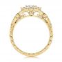 14k Yellow Gold 14k Yellow Gold Floral Diamond Engagement Ring - Front View -  106639 - Thumbnail