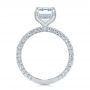  Platinum Platinum Full Pave Diamond Engagement Ring - Front View -  107607 - Thumbnail