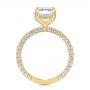 18k Yellow Gold 18k Yellow Gold Full Pave Diamond Engagement Ring - Front View -  107607 - Thumbnail