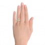  18K Gold 18K Gold Diamond Engagement Ring - Hand View -  217 - Thumbnail