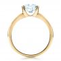 14k Yellow Gold 14k Yellow Gold Half Bezel Diamond Solitaire Engagement Ring - Front View -  1480 - Thumbnail