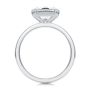 18k White Gold 18k White Gold Half Bezel Solitaire Engagement Ring - Front View -  108360 - Thumbnail
