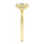 14k Yellow Gold Half Bezel Solitaire Engagement Ring - Side View -  108360 - Thumbnail