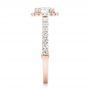 14k Rose Gold 14k Rose Gold Halo Diamond Engagement Ring - Side View -  102552 - Thumbnail