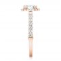 14k Rose Gold 14k Rose Gold Halo Diamond Engagement Ring - Side View -  102552 - Thumbnail