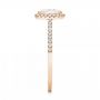 14k Rose Gold 14k Rose Gold Halo Diamond Engagement Ring - Side View -  103083 - Thumbnail