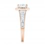 14k Rose Gold 14k Rose Gold Halo Diamond Engagement Ring - Side View -  103090 - Thumbnail