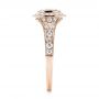 14k Rose Gold 14k Rose Gold Halo Diamond Engagement Ring - Side View -  103097 - Thumbnail