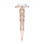 14k Rose Gold 14k Rose Gold Halo Diamond Engagement Ring - Side View -  103899 - Thumbnail