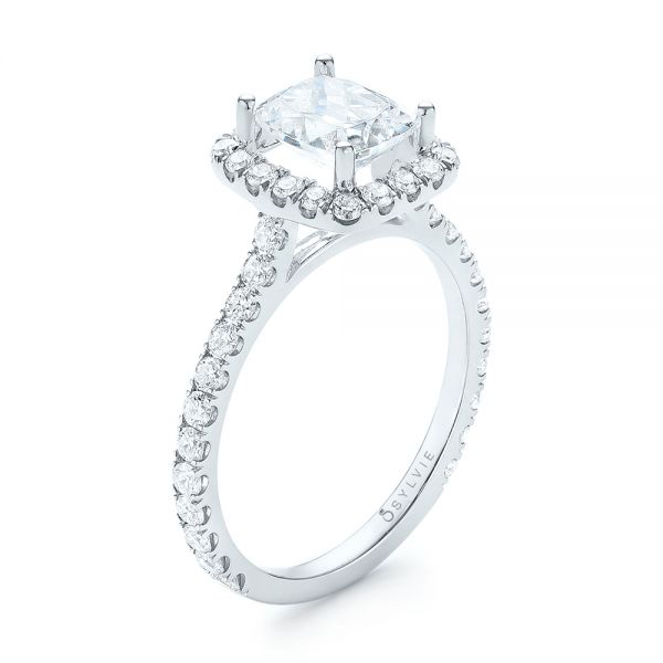Halo Diamond Engagement Ring - Image