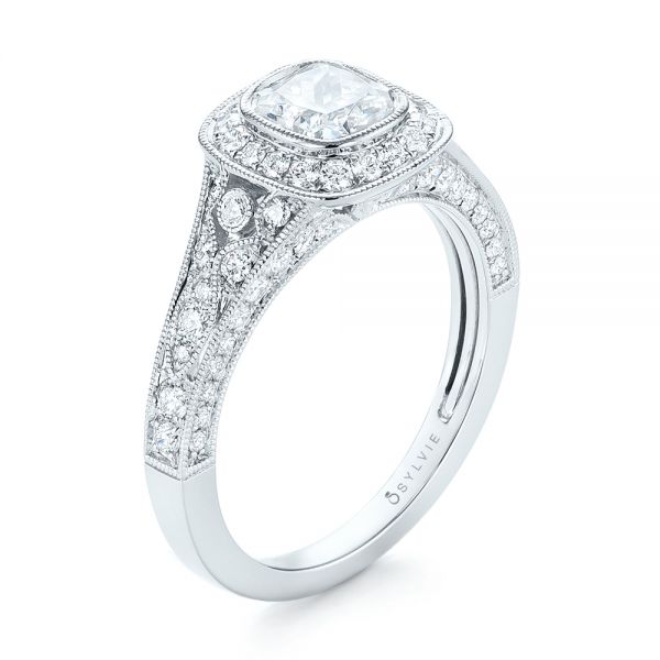 Halo Diamond Engagement Ring - Image