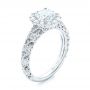  Platinum Platinum Halo Diamond Engagement Ring - Three-Quarter View -  103900 - Thumbnail