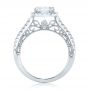 14k White Gold 14k White Gold Halo Diamond Engagement Ring - Front View -  102553 - Thumbnail