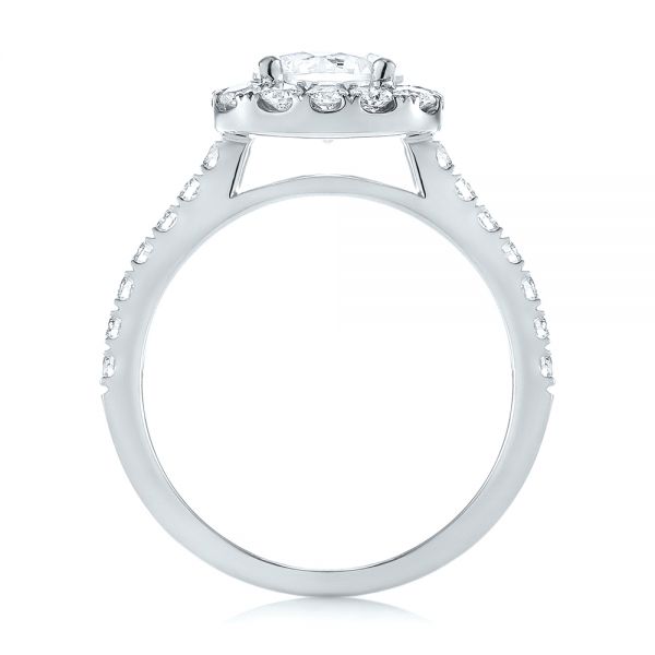 Platinum Halo Diamond Engagement Ring 104021 Seattle Bellevue