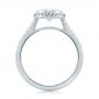 18k White Gold 18k White Gold Halo Diamond Engagement Ring - Front View -  104022 - Thumbnail