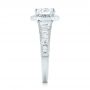  Platinum Platinum Halo Diamond Engagement Ring - Side View -  103090 - Thumbnail