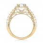 14k Yellow Gold 14k Yellow Gold Halo Diamond Engagement Ring - Front View -  102552 - Thumbnail