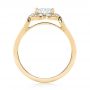 14k Yellow Gold 14k Yellow Gold Halo Diamond Engagement Ring - Front View -  103052 - Thumbnail
