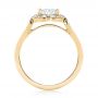 14k Yellow Gold 14k Yellow Gold Halo Diamond Engagement Ring - Front View -  103052 - Thumbnail