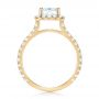 14k Yellow Gold 14k Yellow Gold Halo Diamond Engagement Ring - Front View -  103079 - Thumbnail