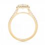 18k Yellow Gold 18k Yellow Gold Halo Diamond Engagement Ring - Front View -  103083 - Thumbnail