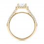 18k Yellow Gold 18k Yellow Gold Halo Diamond Engagement Ring - Front View -  103830 - Thumbnail