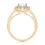 14k Yellow Gold 14k Yellow Gold Halo Diamond Engagement Ring - Front View -  103835 - Thumbnail