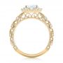 14k Yellow Gold 14k Yellow Gold Halo Diamond Engagement Ring - Front View -  103900 - Thumbnail